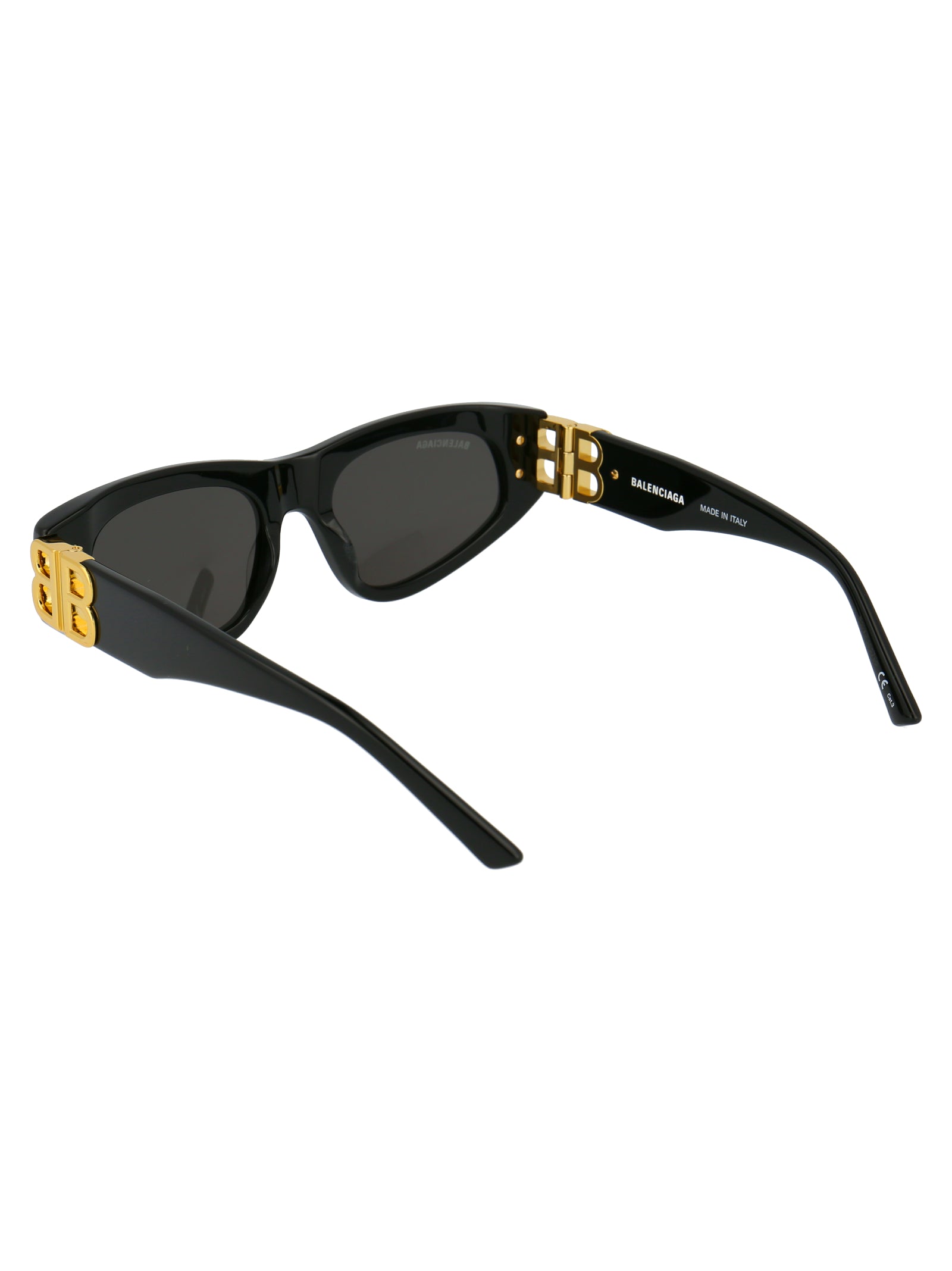 001 Black Gold Grey Acetate Sunglasses