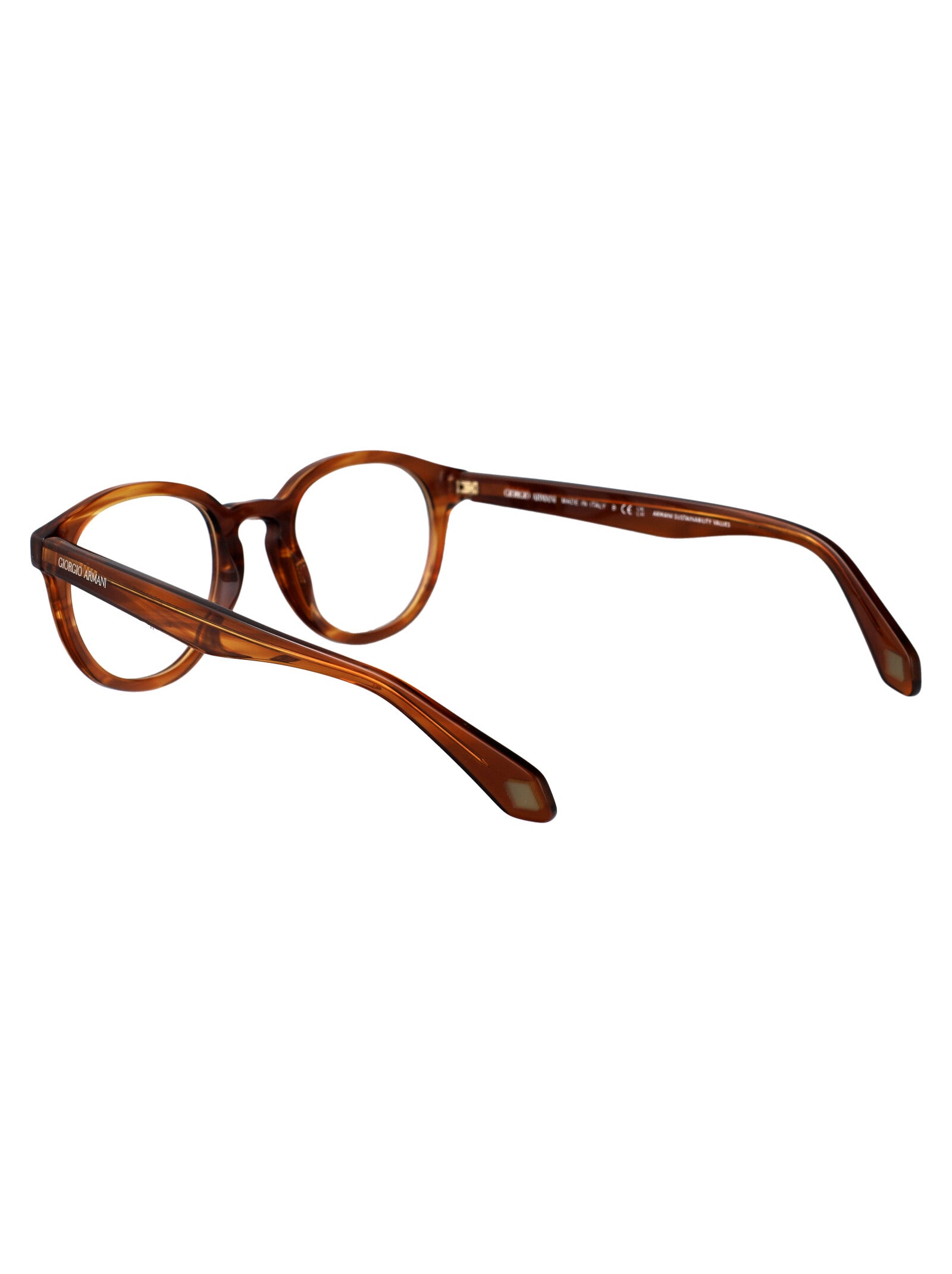 0ar7248 6162 Striped Brown Acetate Optical