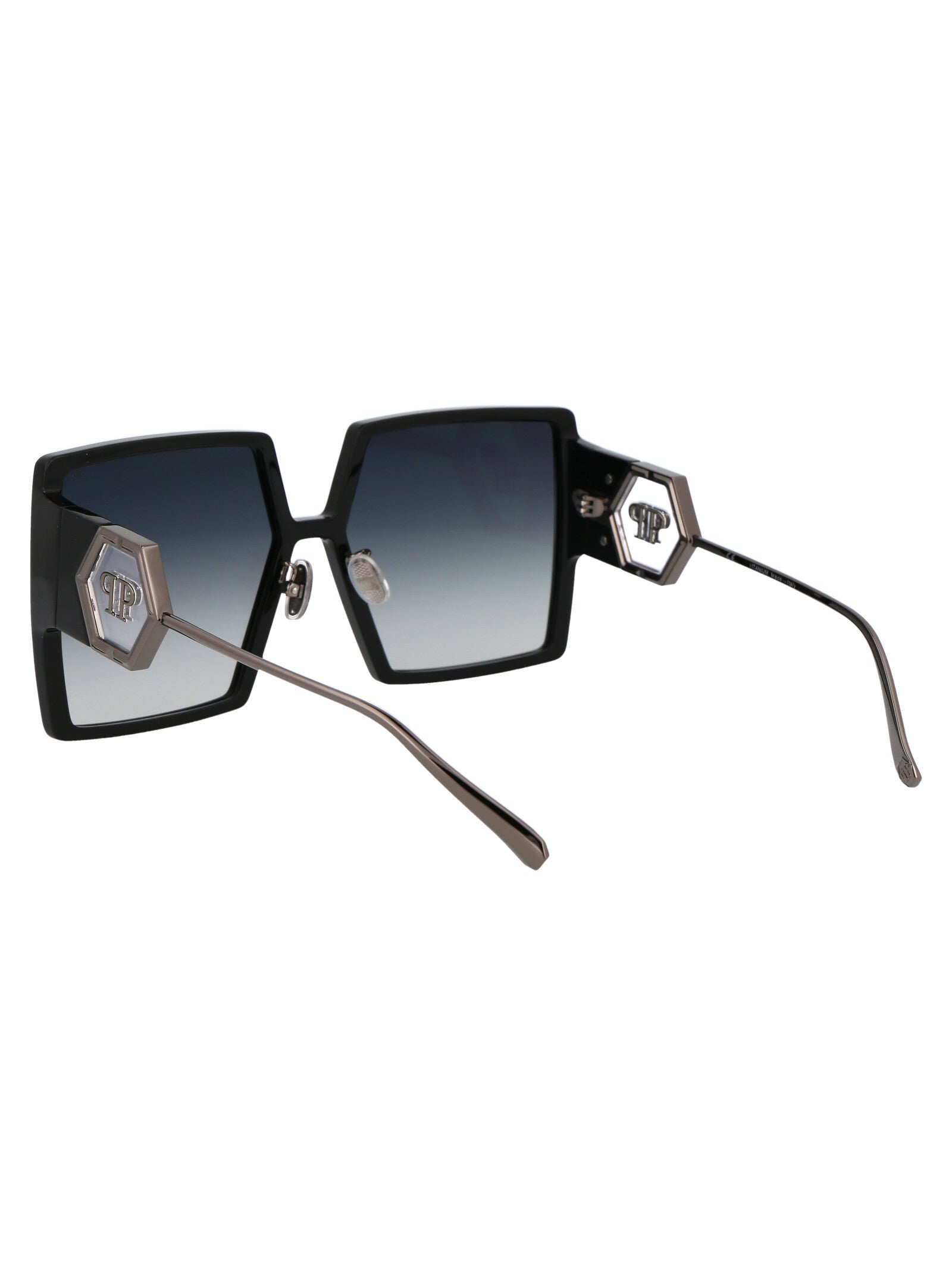 Spp028m 0700 Black Titanium Sunglasses