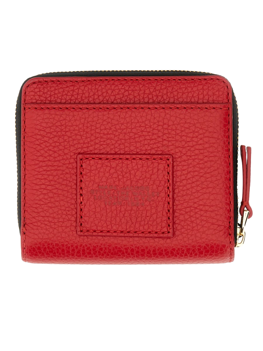 The Compact Mini Wallet Red Cow Leather
