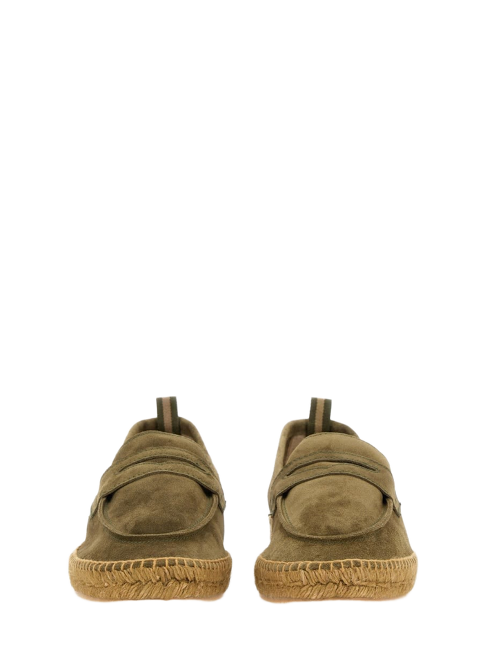 Moccasin Nacho Green Bovine Leather Loafers