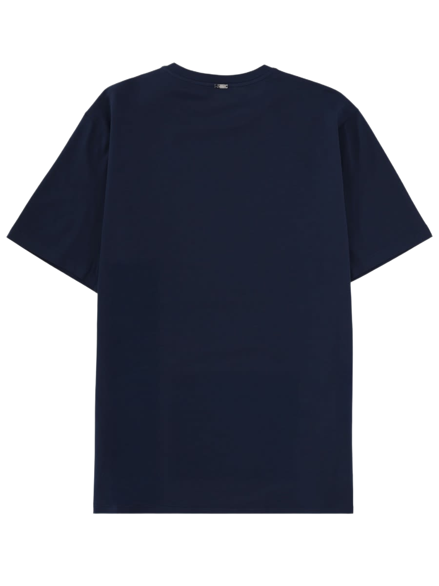 Cotton T-Shirt Blue Elastan T-shirts