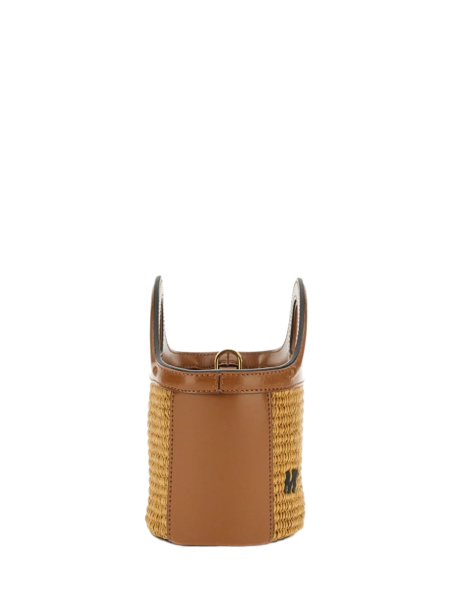 Tropicalia Micro Bag Brown Cotton Polyamide-nylon Handbags