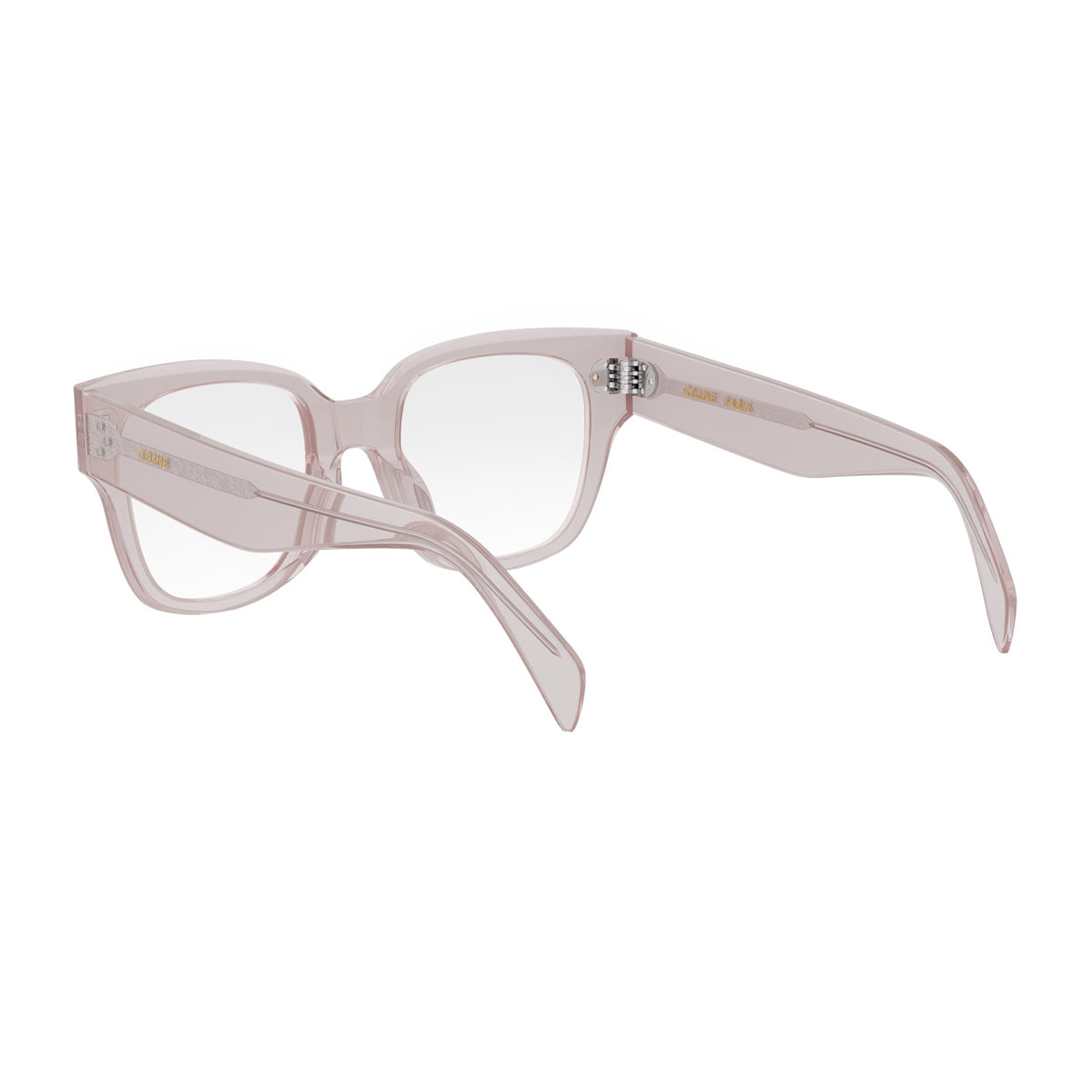 Celine CL50110U 3 Dots HD 072 Transparent Rose Rosa Acetate Occhiali Da Vista