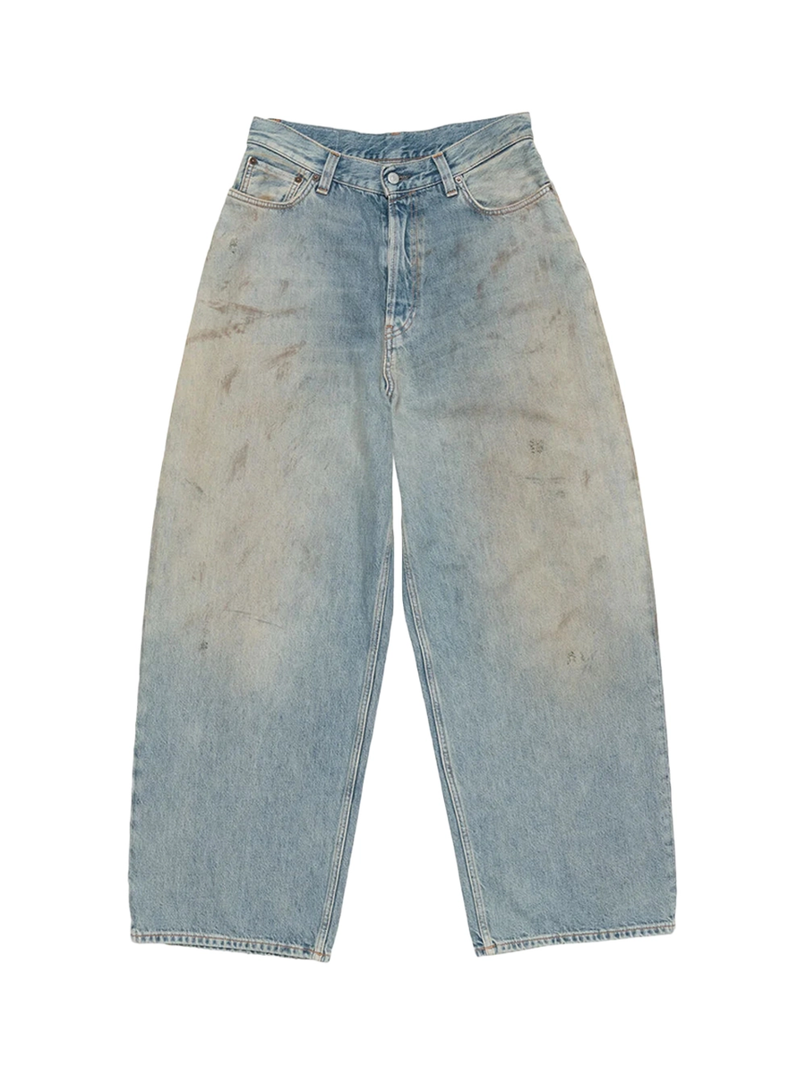 Acne Studios Women 2023 Loose Fit Jeans Mid Blue >> Rtw Trousersjoggers