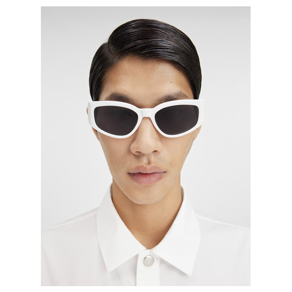 Les lunettes SCULPTURES JAC 5 C2 White Bianco Acetate Occhiali Da Sole