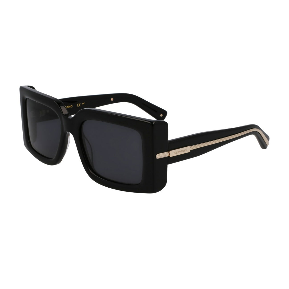 Salvatore Ferragamo SF2032S 001 Black Nero 100 Acetate Occhiali Da Sole