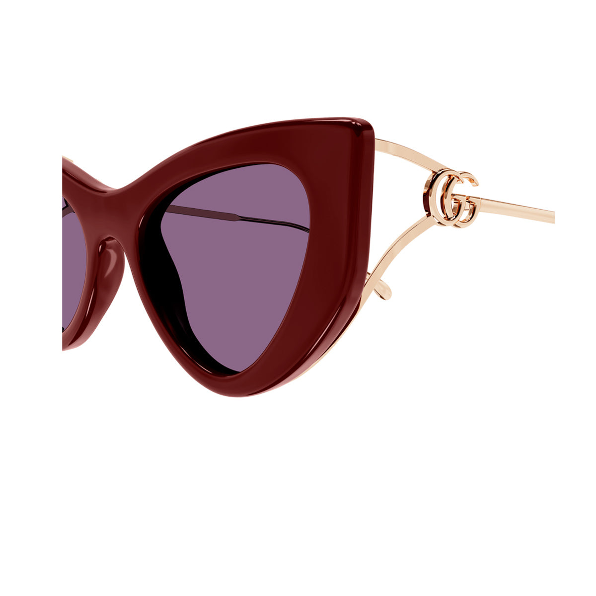 GG1565S LINE FORK 004 Burgundy Rosso Acetate/ Metal Occhiali Sole