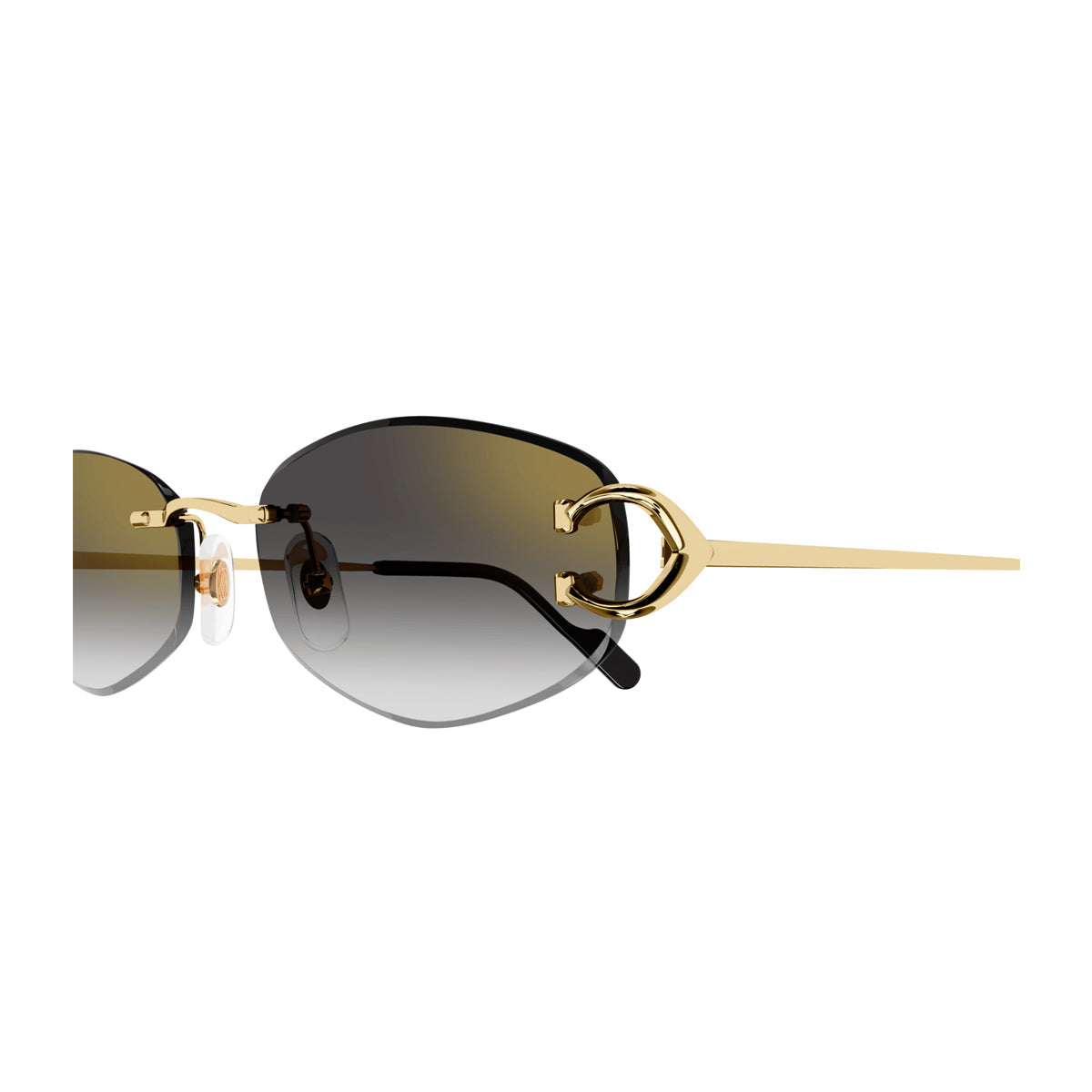 Cartier CT0467S Signature C De 001 Gold Grey Oro Metal Occhiali Da Sole