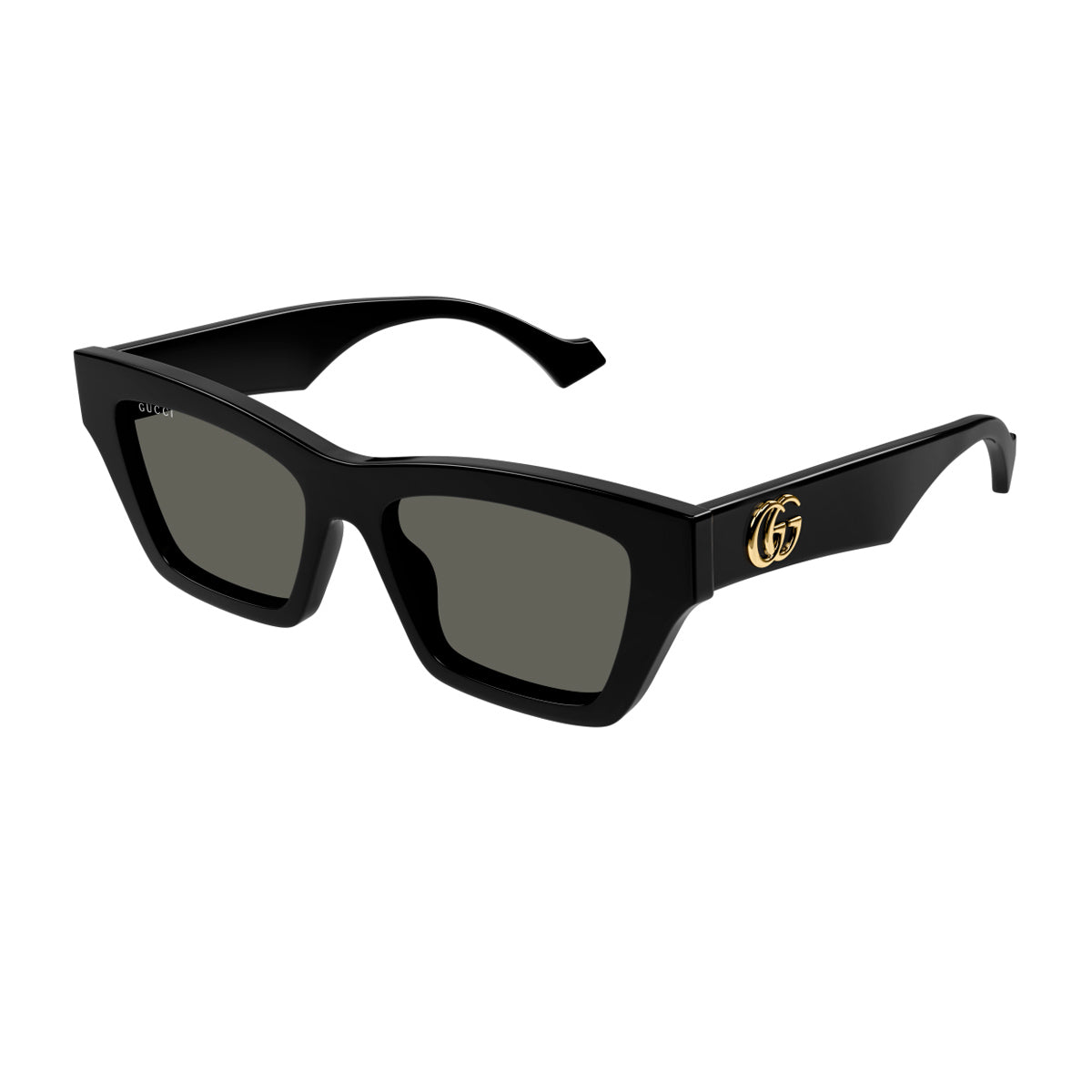 Gucci GG1753S Linea Emblem 001 Black Grey Nero Recycled Acetate Occhiali Da Sole