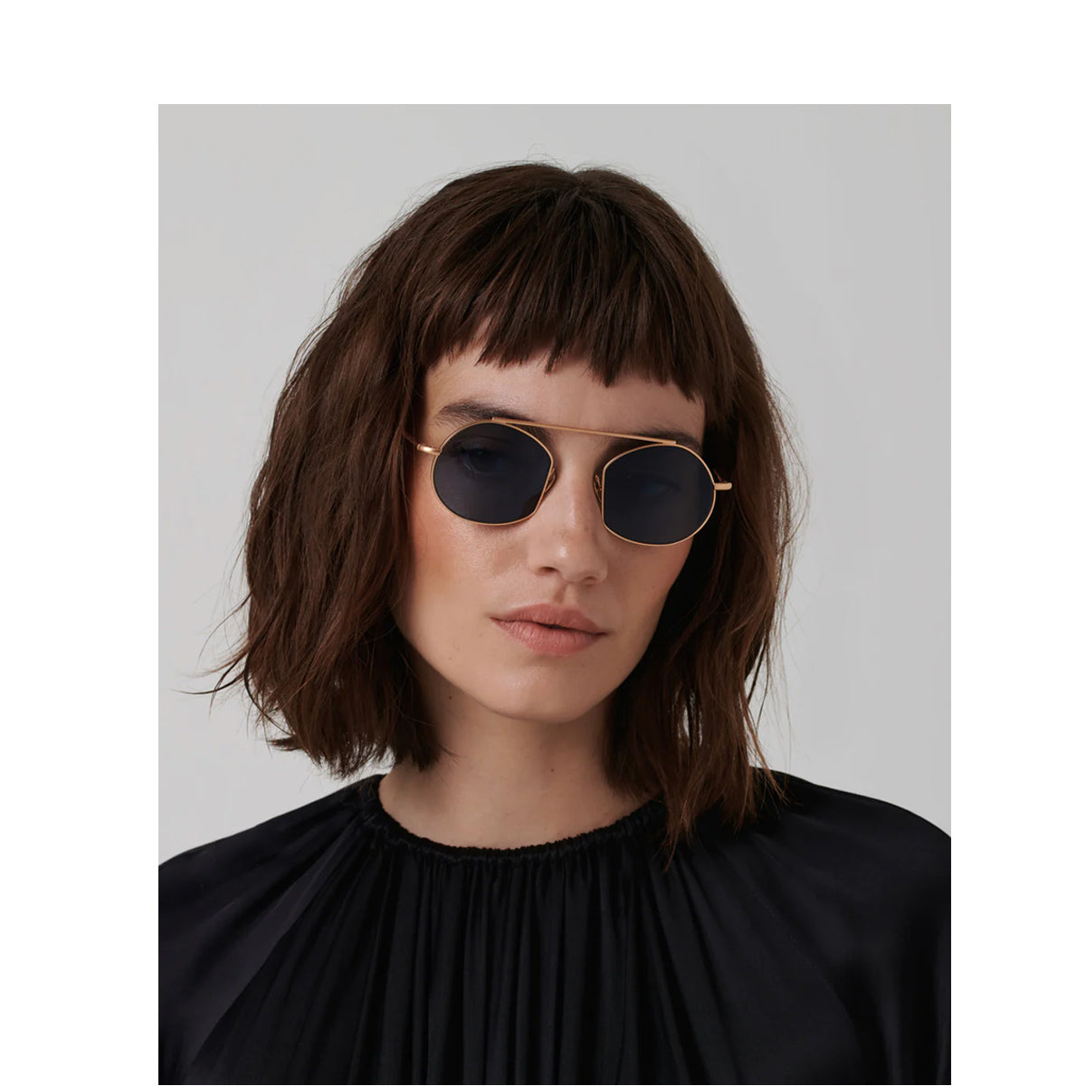 Ahlem Victoires Rose Gold Oro Metal Occhiali Sole