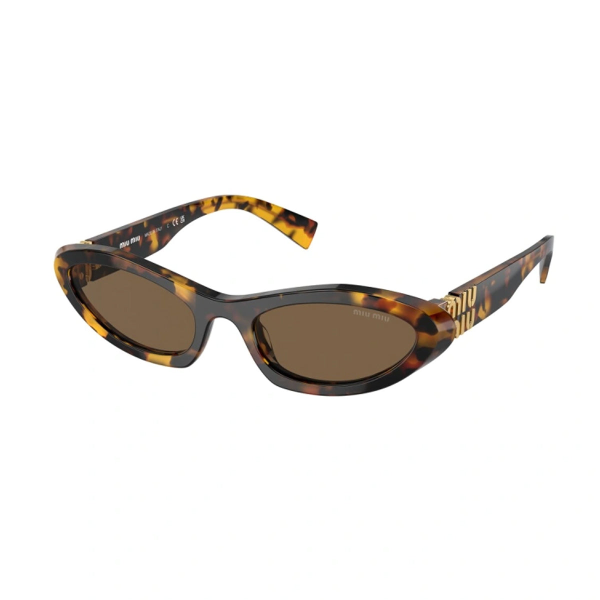 Miu 0MU 09YS Glimpse VAU06B Havana Marrone Acetate Occhiali Da Sole