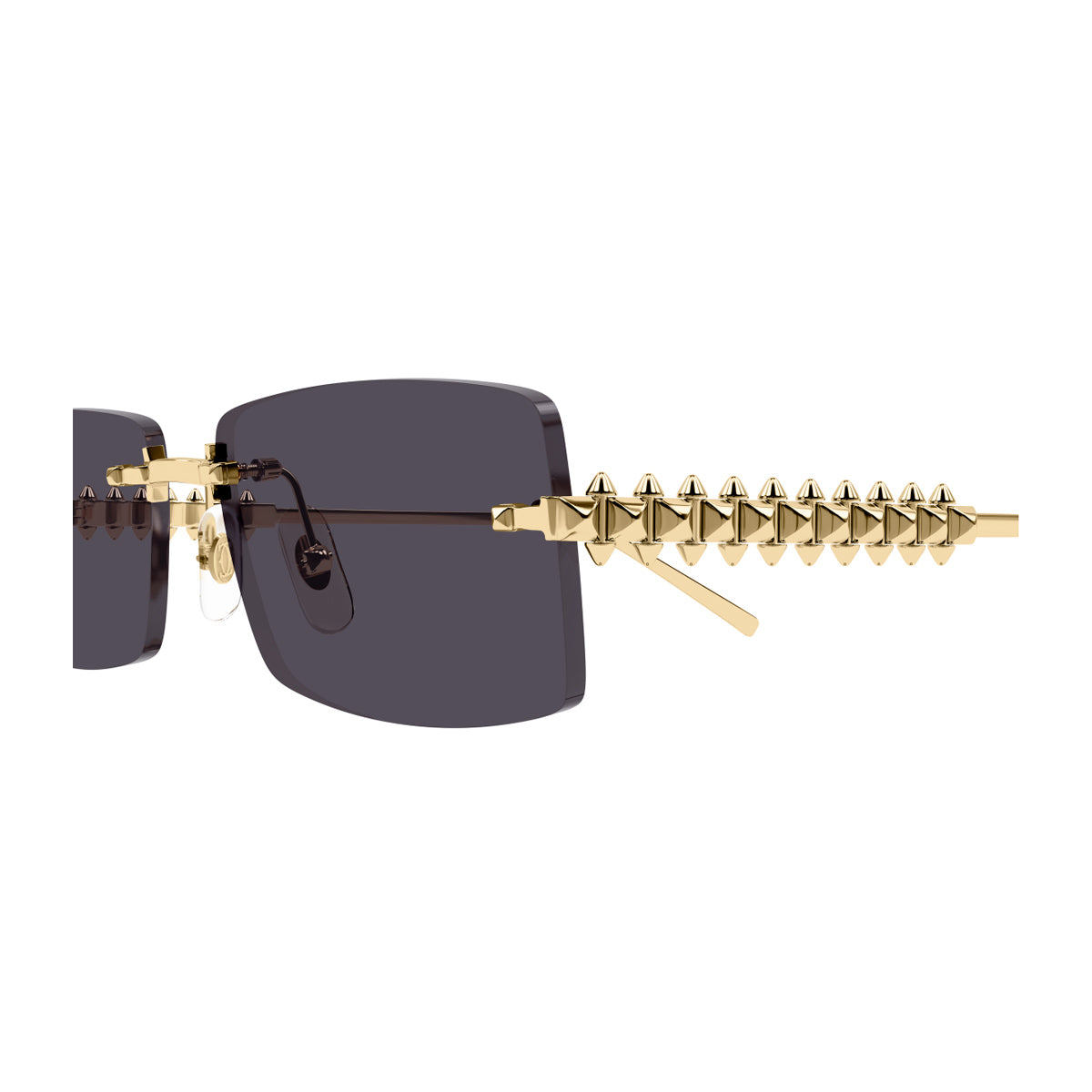 Cartier CT0604S Clash de 002 Gold Smoke Oro Metal Occhiali Da Sole