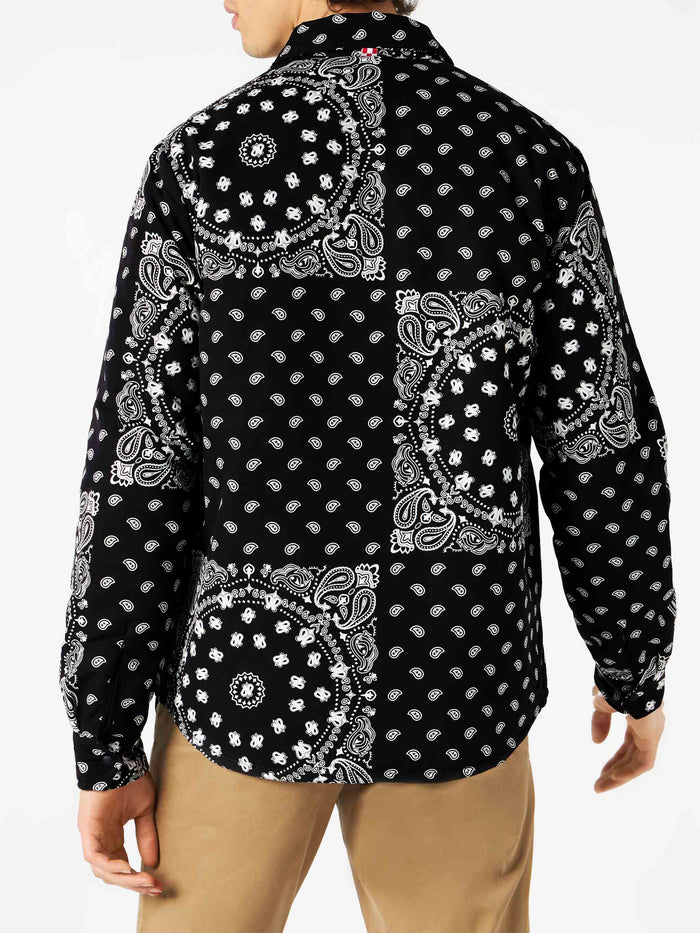 Overshirt Chalet With Pocket And St. Barth Bob Club Embroidery Black Jacket