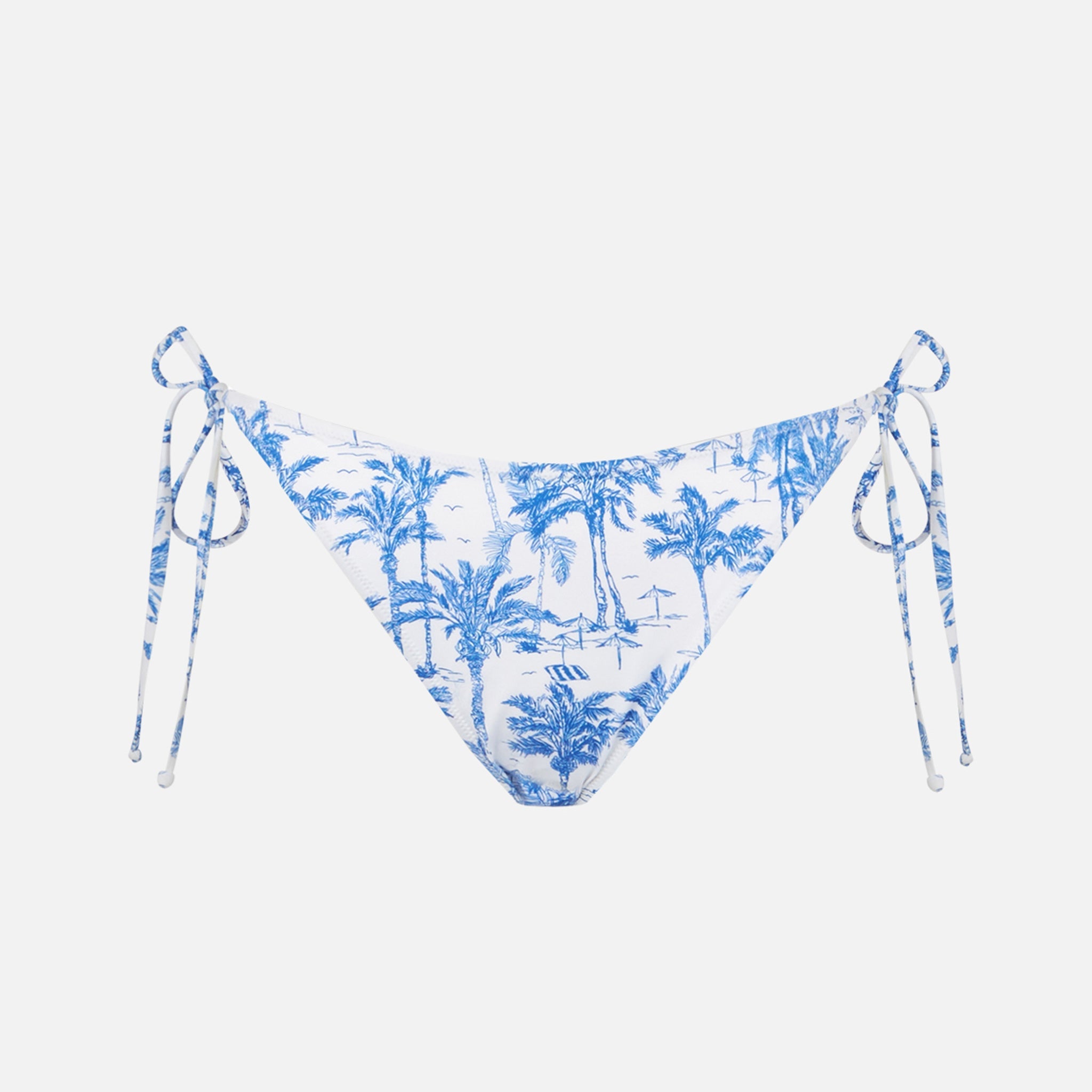 Virgo Toile De Jouy Swim Briefs White Bottom