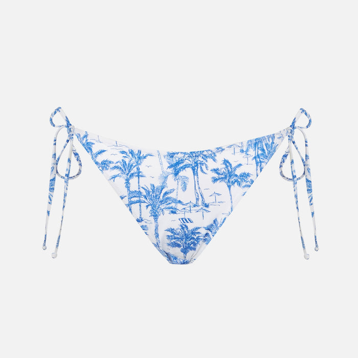 Virgo Toile De Jouy Swim Briefs White Bottom