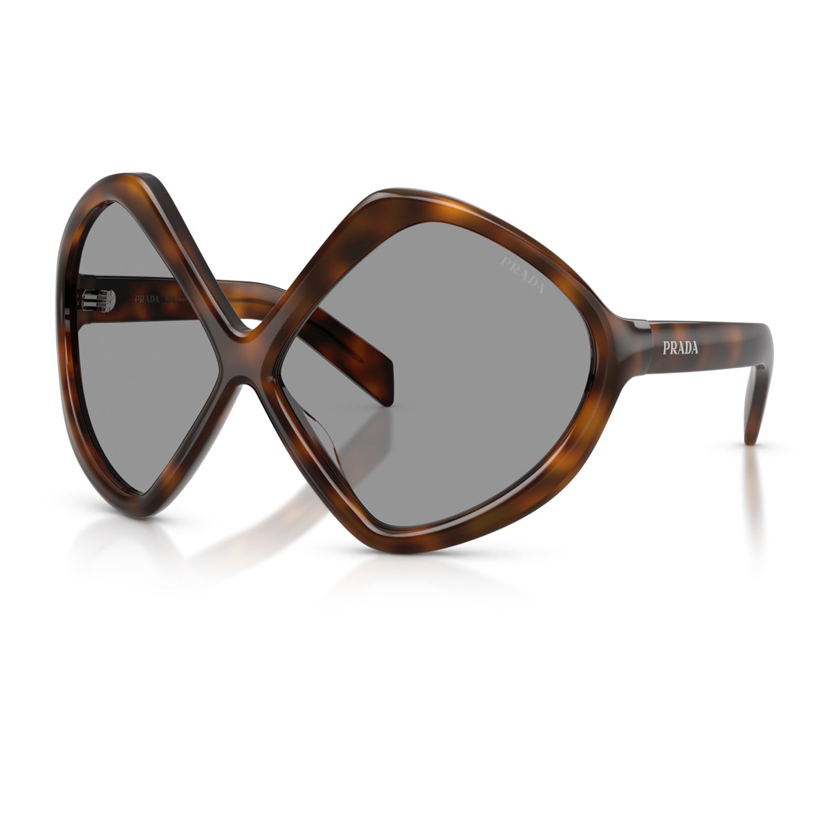 Prada PR B21S Runway 20D50Q Juniper Tartarugato Havana Acetate Occhiali Da Sole