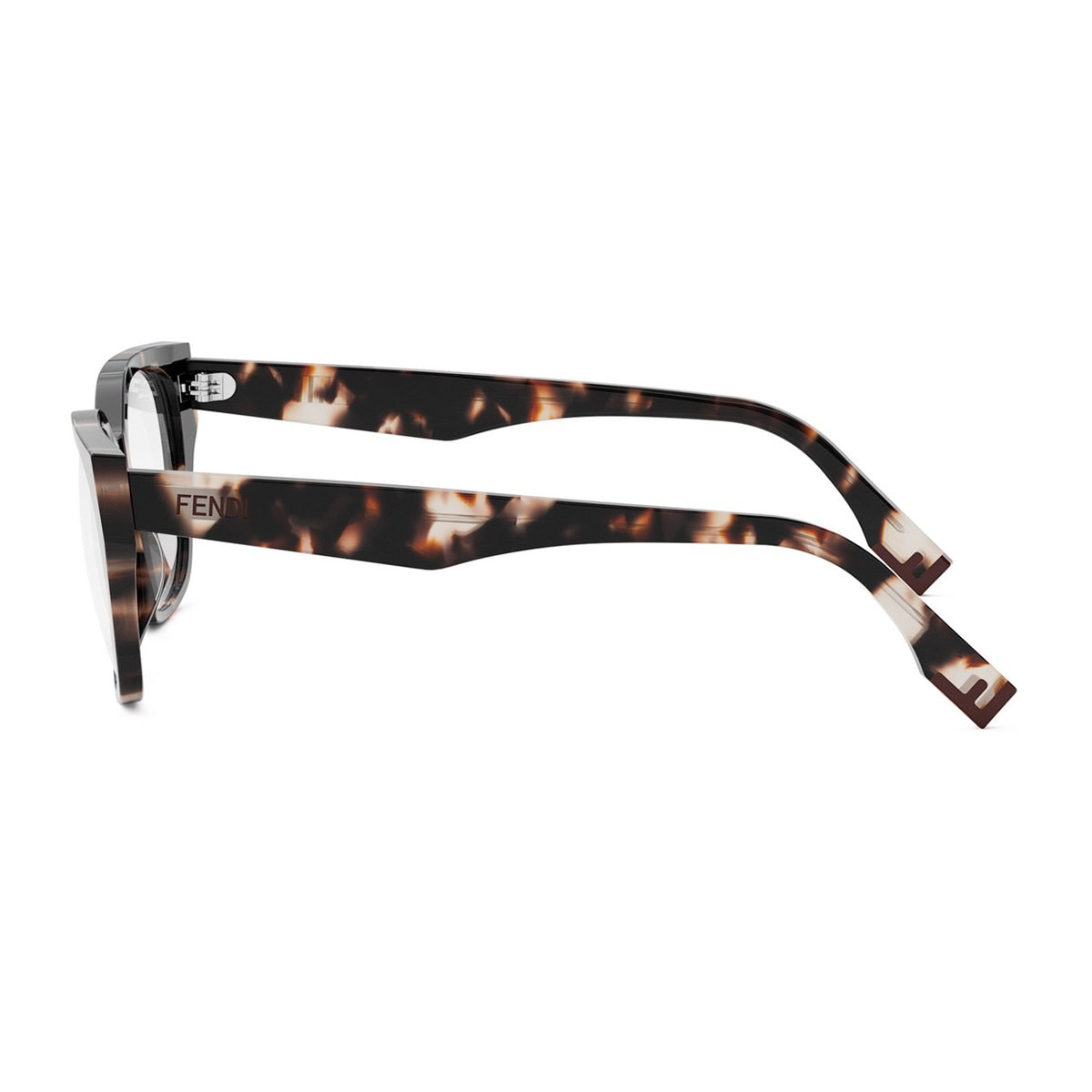 Fendi FE50001I Way 054 Havana Acetate Occhiali Da Vista