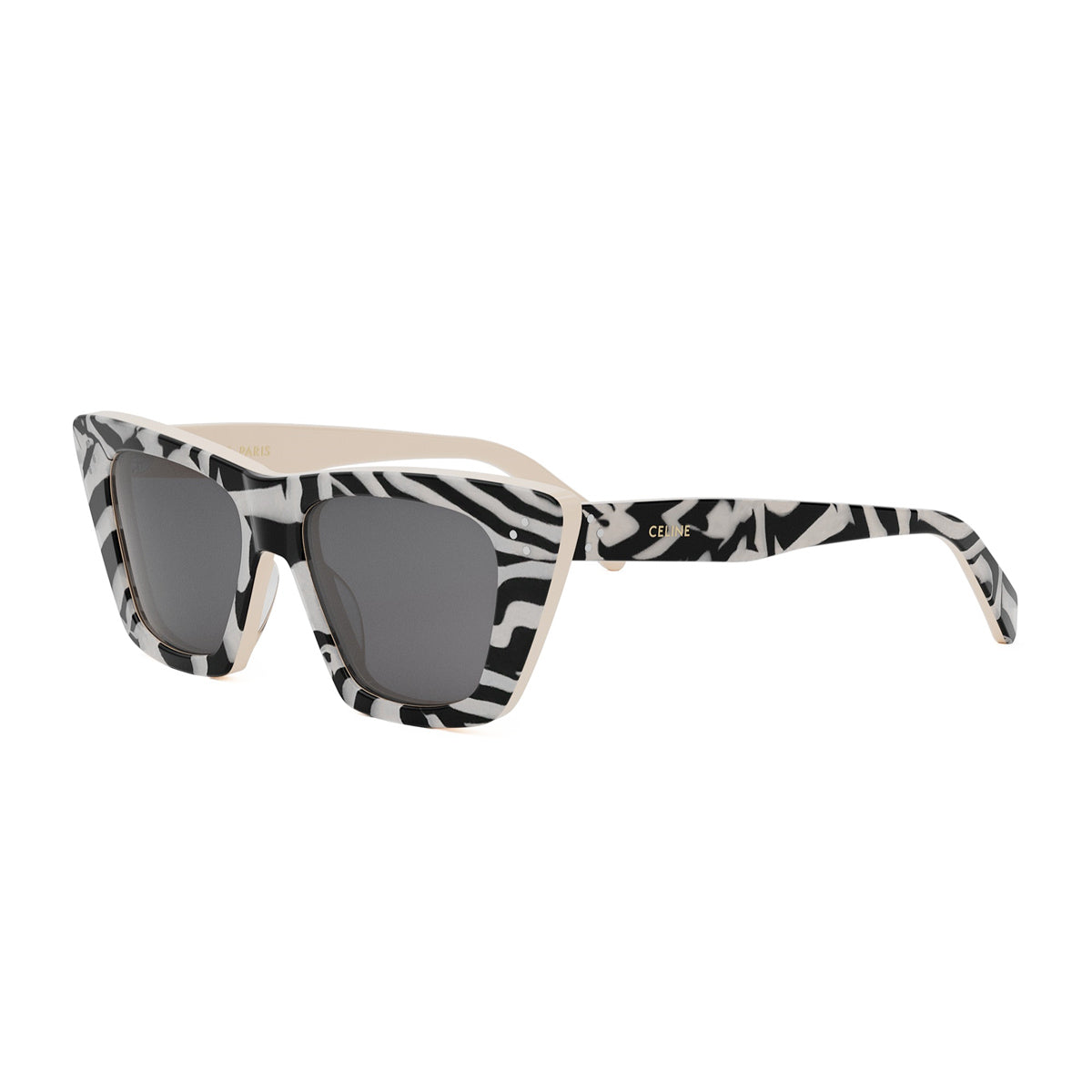 Celine CL40187I 3 Dots 99E Black and Ivory Nero Acetate Occhiali Da Sole