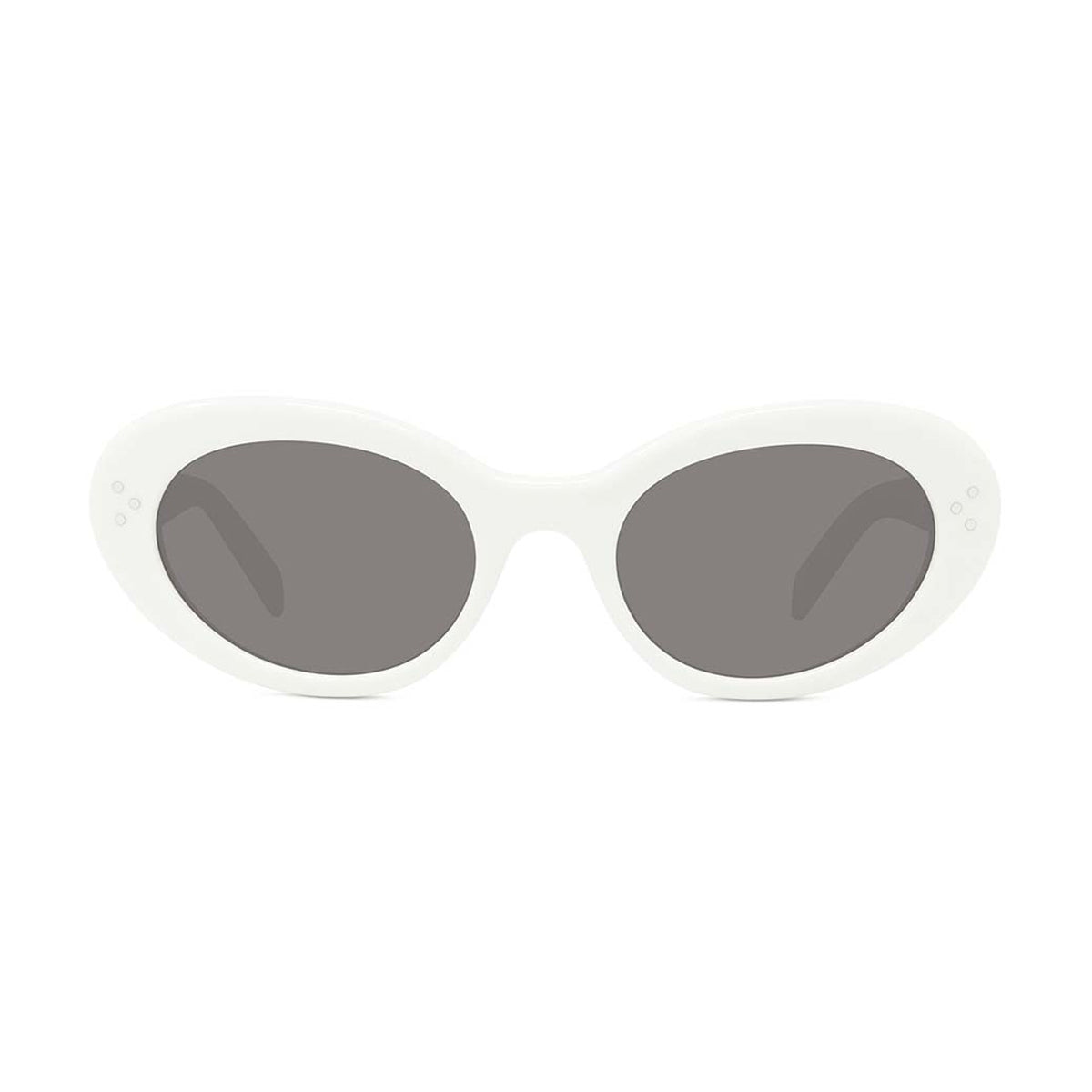 CL40193I Celine 3 Dots 25A Bianco Acetate Occhiali Da Sole