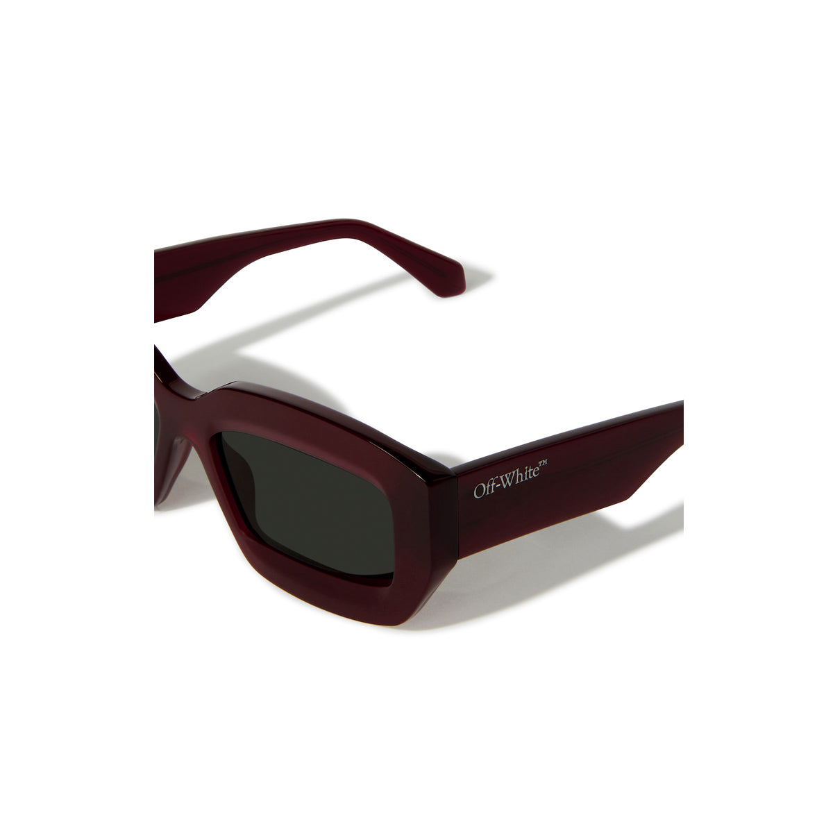 Off White OERI138 CHARLOTTE 2807 Burgundy Dark Grey Rosso 1005 Acetate Occhiali Da Sole