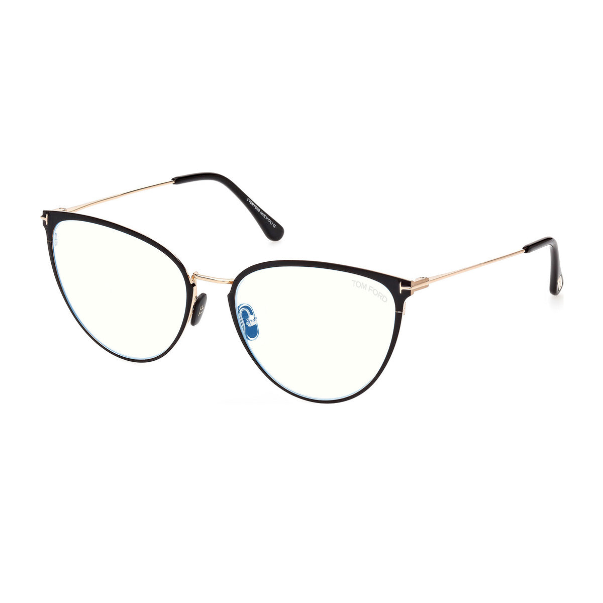 FT5840 001 Nero Metal Occhiali Vista