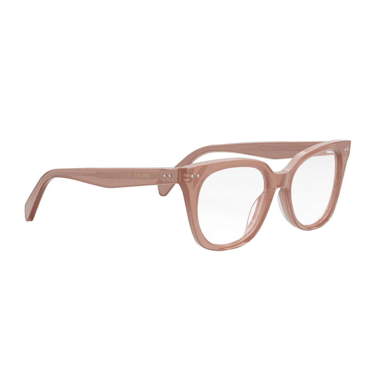 Celine CL50116I Thin 074 Rose Silver Glitter Rosa Acetate Occhiali Da Vista