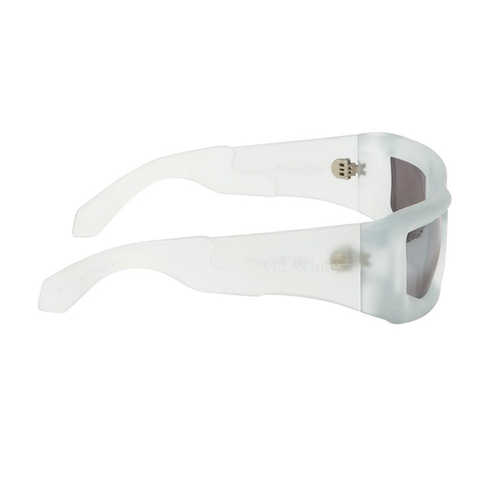 Off-White OERI074 Volcanite 0072 Matte Grey Trasparente Acetate Occhiali Da Sole