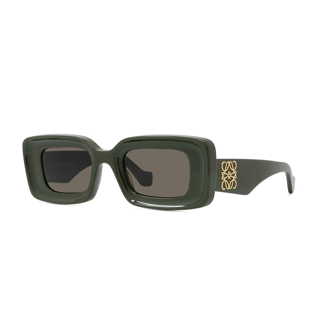 Loewe LW40101I Anagram 95E Verde Lucido Acetate Occhiali Da Sole