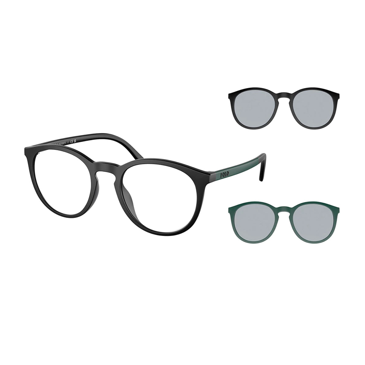 PH4183U 6081-1 Nero Matte Con Clip Verde-Nera Acetate Occhiali Da Vista