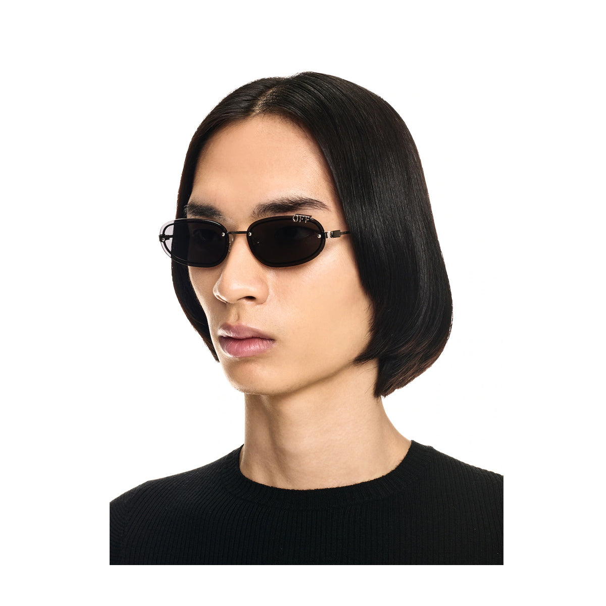 Off White OERI13M MIAMI 7607 Gold Dark Grey Oro Acetate Occhiali Da Sole