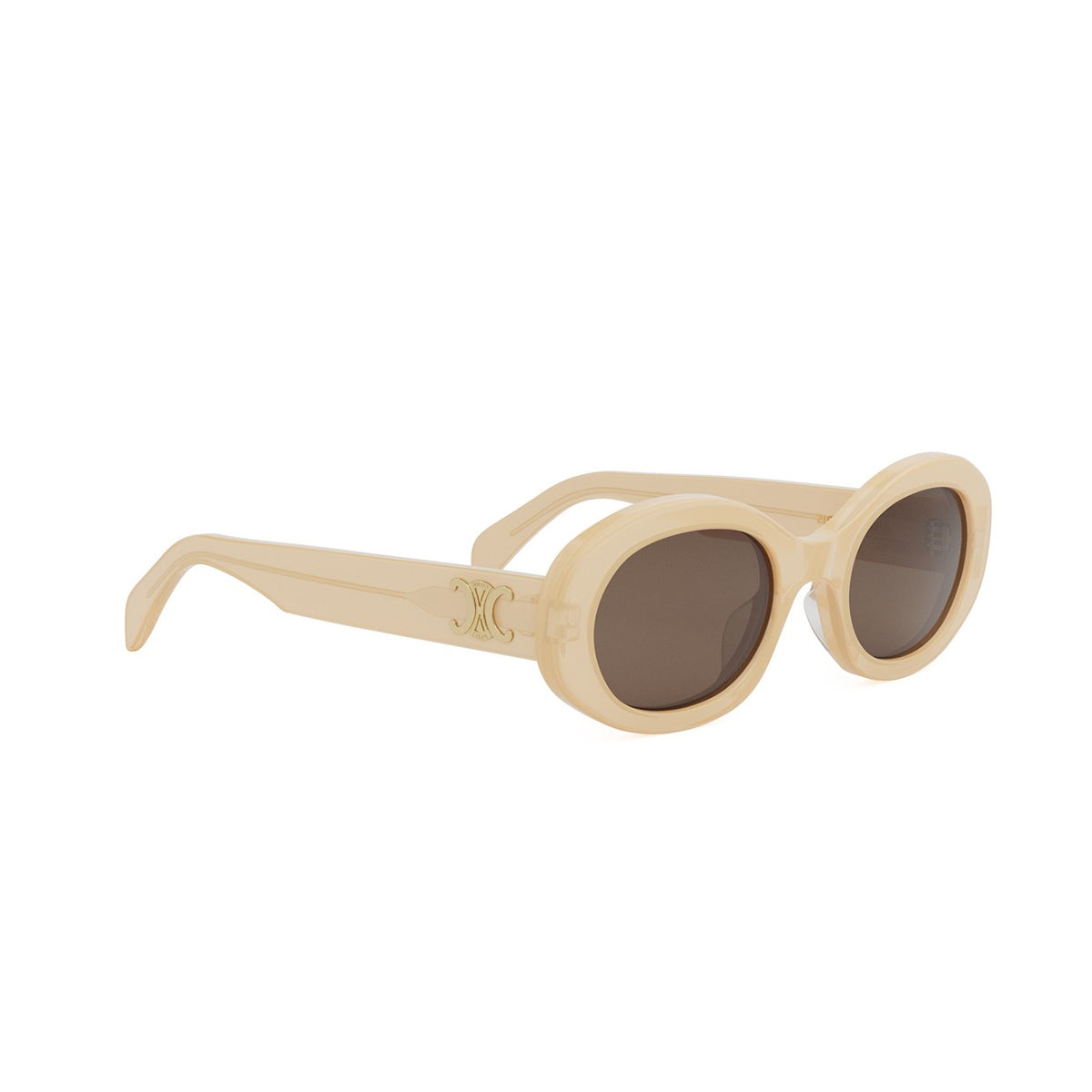CL40194U TRIOMPHE 44e Trasparent Ivory Avorio Acetate Occhiali Sole