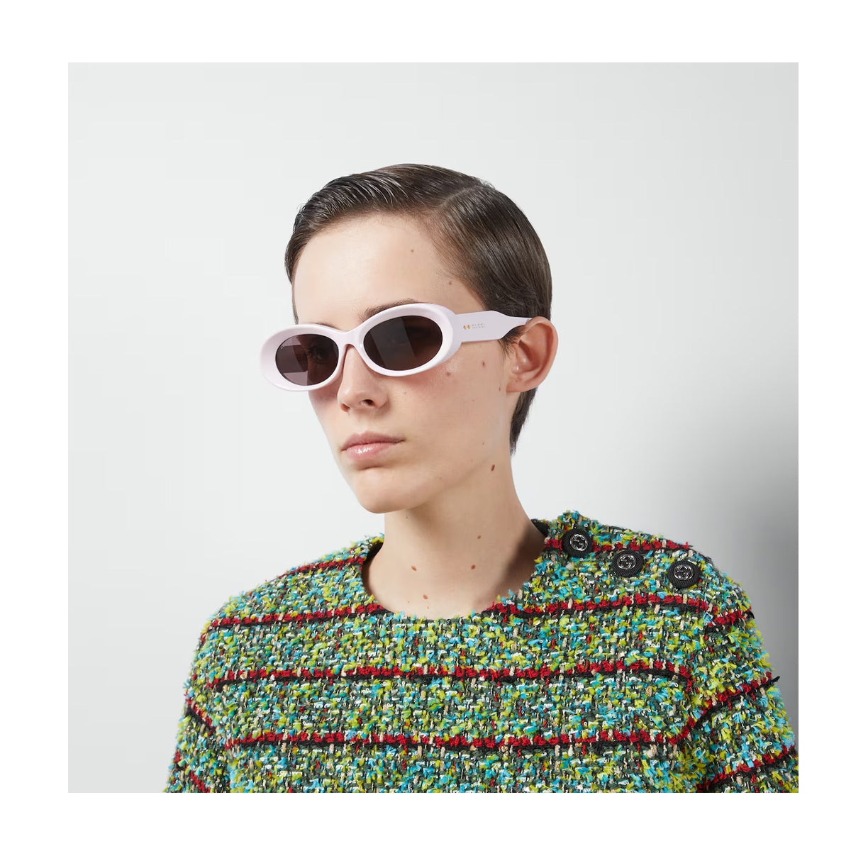 GG1527S 004 Beige Acetate Occhiali Sole