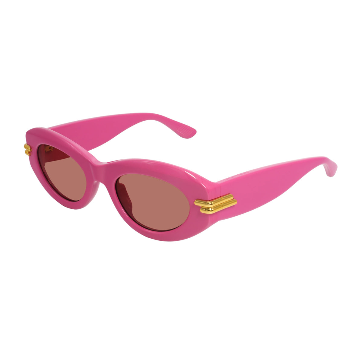 Bottega Veneta BV1322S Linea Mitre 004 Fuchsia Red Rosa Recycled Acetate Occhiali Da Sole