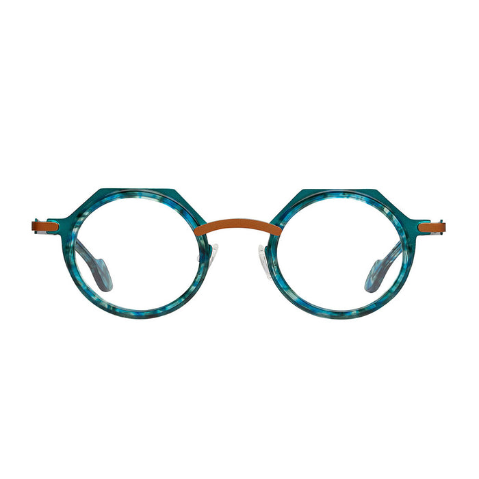 Matttew Ippon 105 Verde Smeraldo Marrone Acetate/metal Occhiali Da Vista