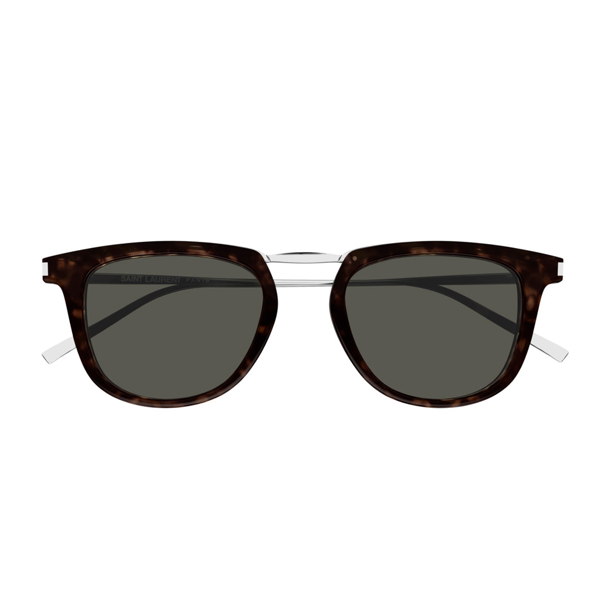 Saint Laurent SL 753 Linea Corner Angle 002 Havana Silver Grey Marrone Acetate/ Metal Occhiali Da Sole