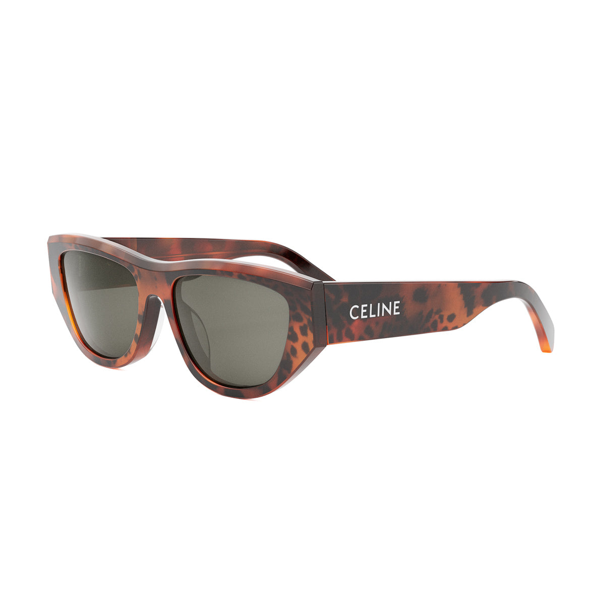 Celine CL40278U Monochroms 99A Leopard Havana Marrone Acetate Occhiali Da Sole
