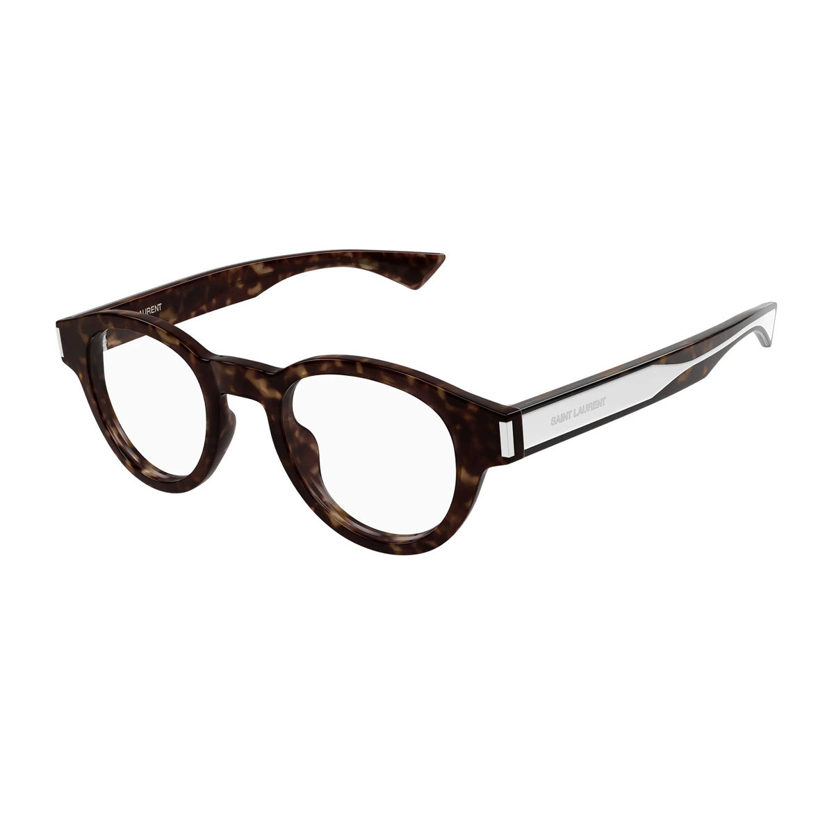 Saint Laurent SL 792 Linea Corner Angle 002 Havana Crystal Marrone Acetate Occhiali Da Vista