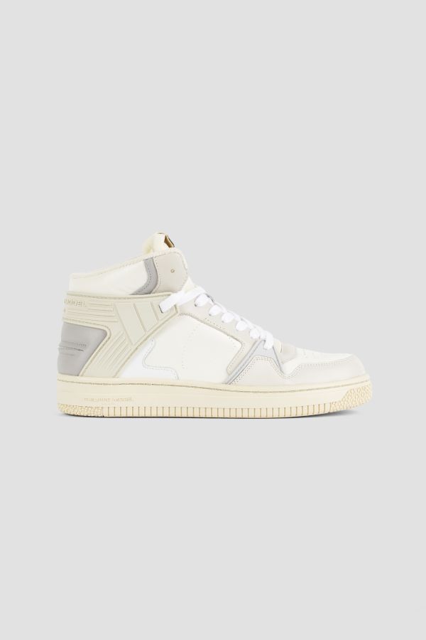 Philippe Model Leather high-top sneaker in white