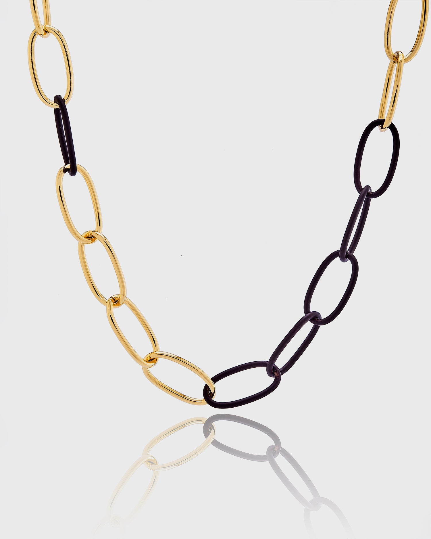 Lace Bolt Gold Brown __single__ Necklaces