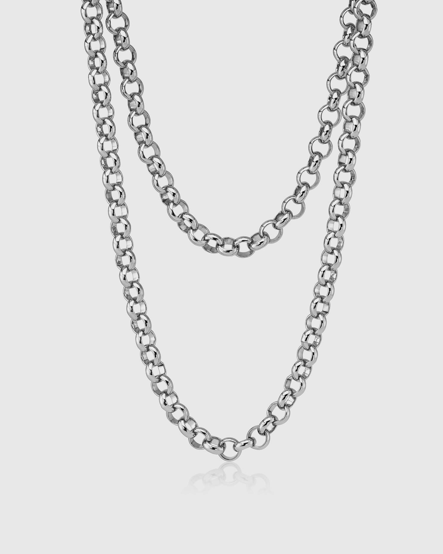 Lace Long Irma Silver Necklaces