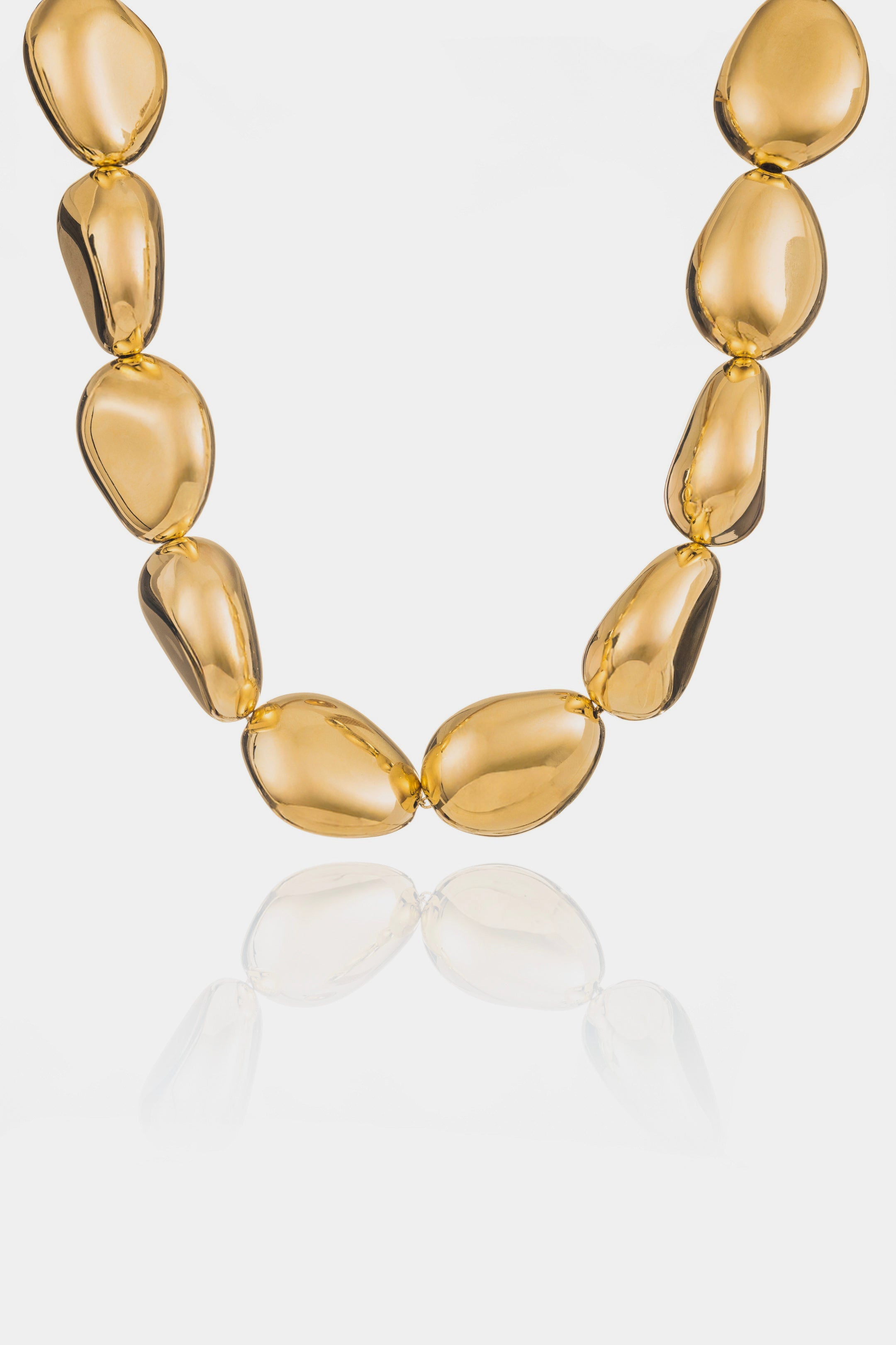Lace Stone Gold __single__ Necklaces