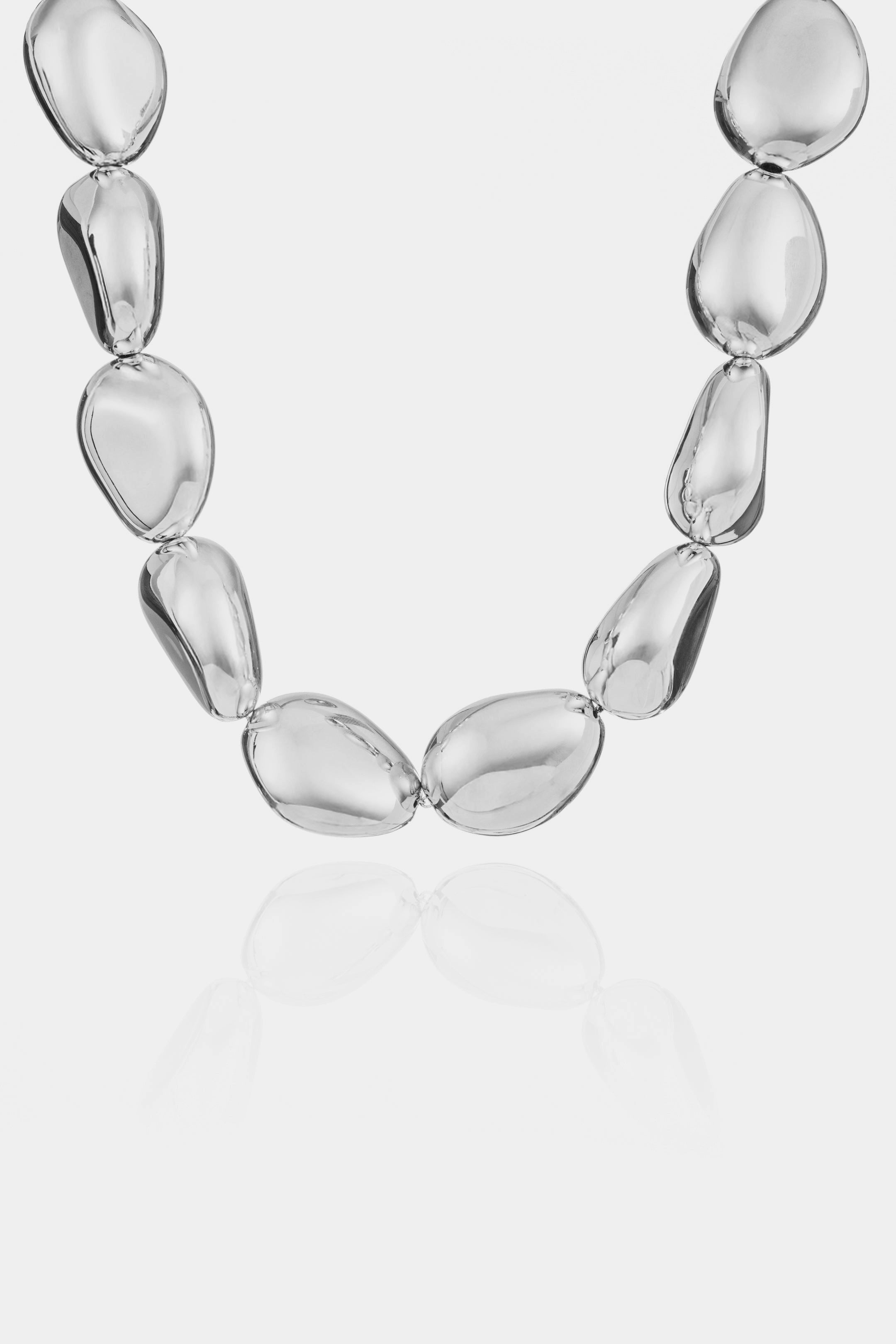 Lace Stone Silver __single__ Necklaces