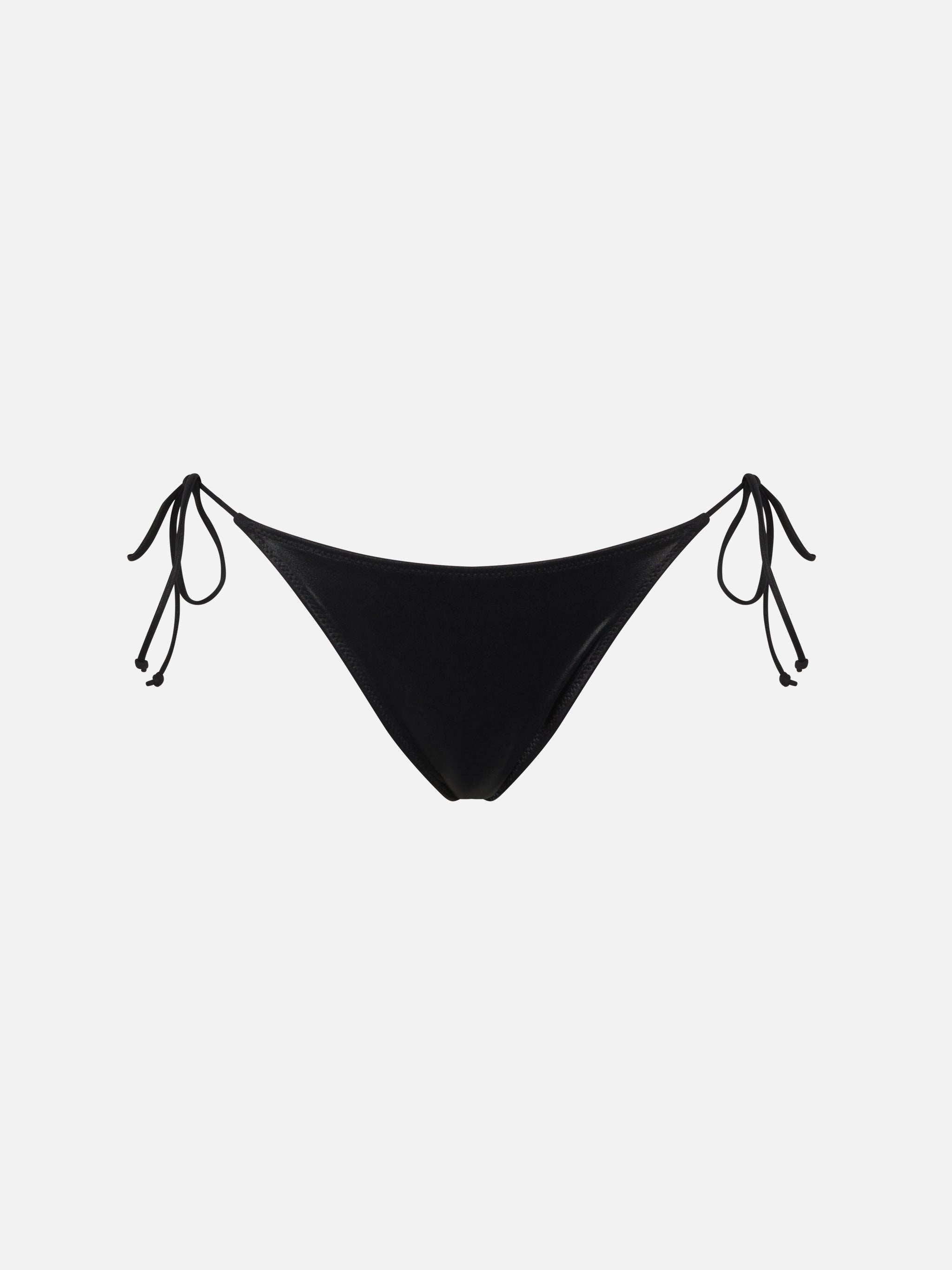 Marielle Black Lamina Effect Bikini Briefs Bottom