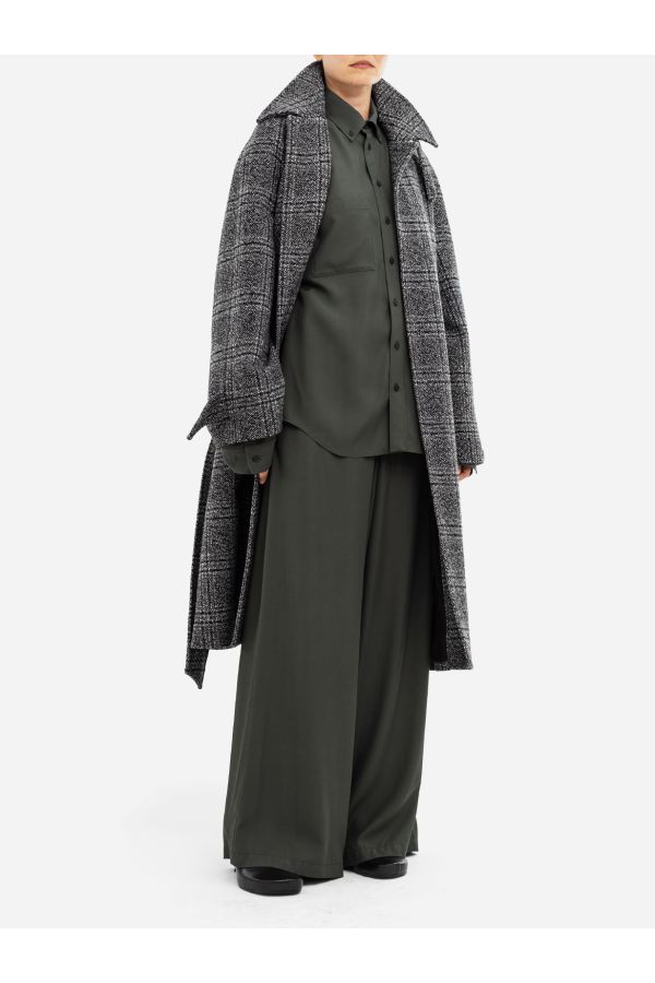 Balenciaga Polyester trousers in green