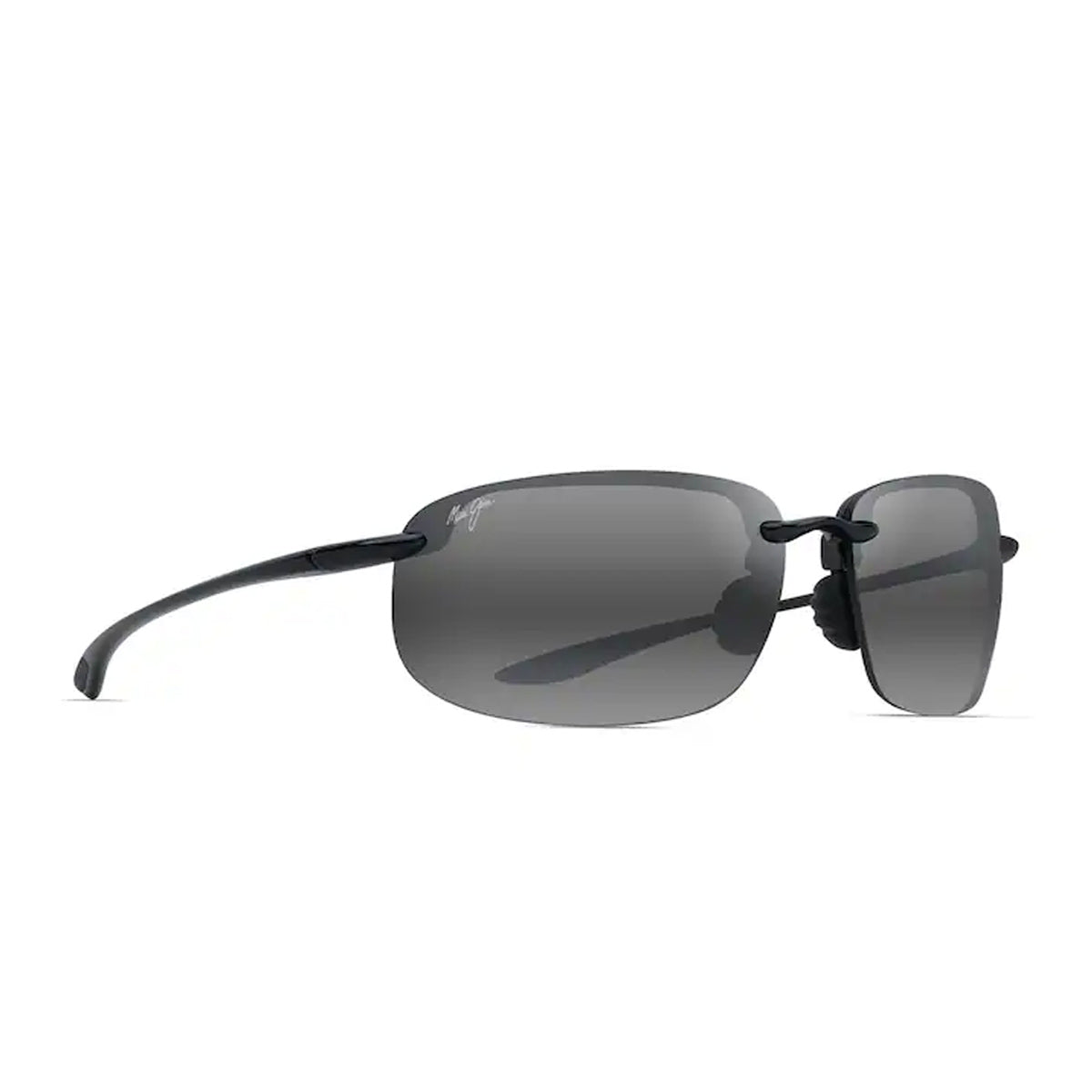 Maui Jim Hookipa XLarge Nero Lucido Nylon Occhiali Da Sole