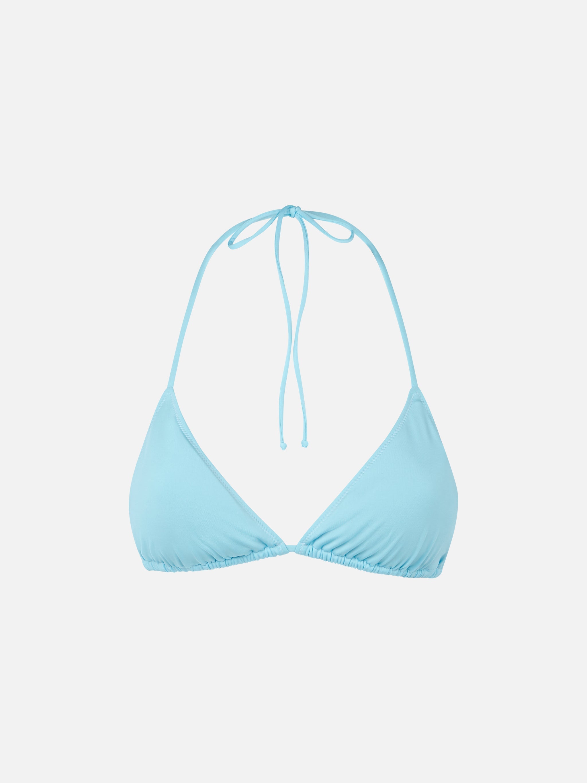 Leah Light Blue Triangle Bikini Top Sky