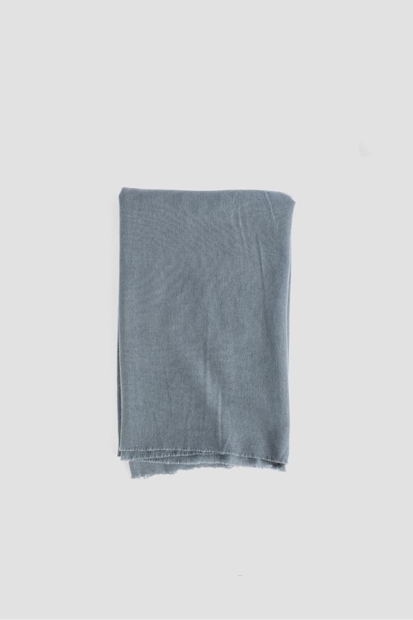 Denis Colomb Shawl Fine airy weave shawl in gray