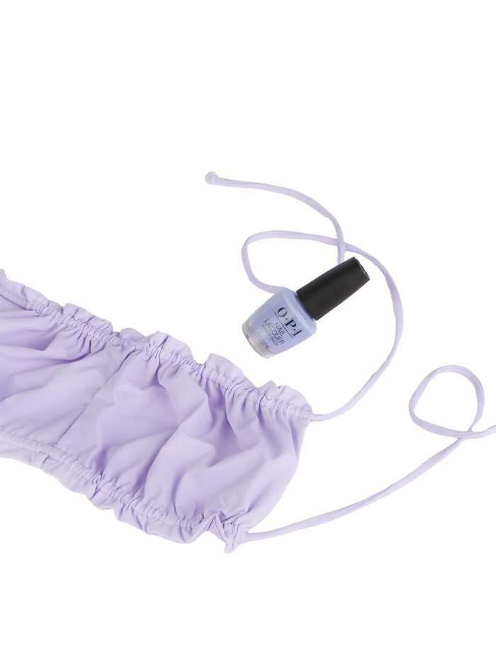 Lyam Lilac Bandeau Bikini Top Pink