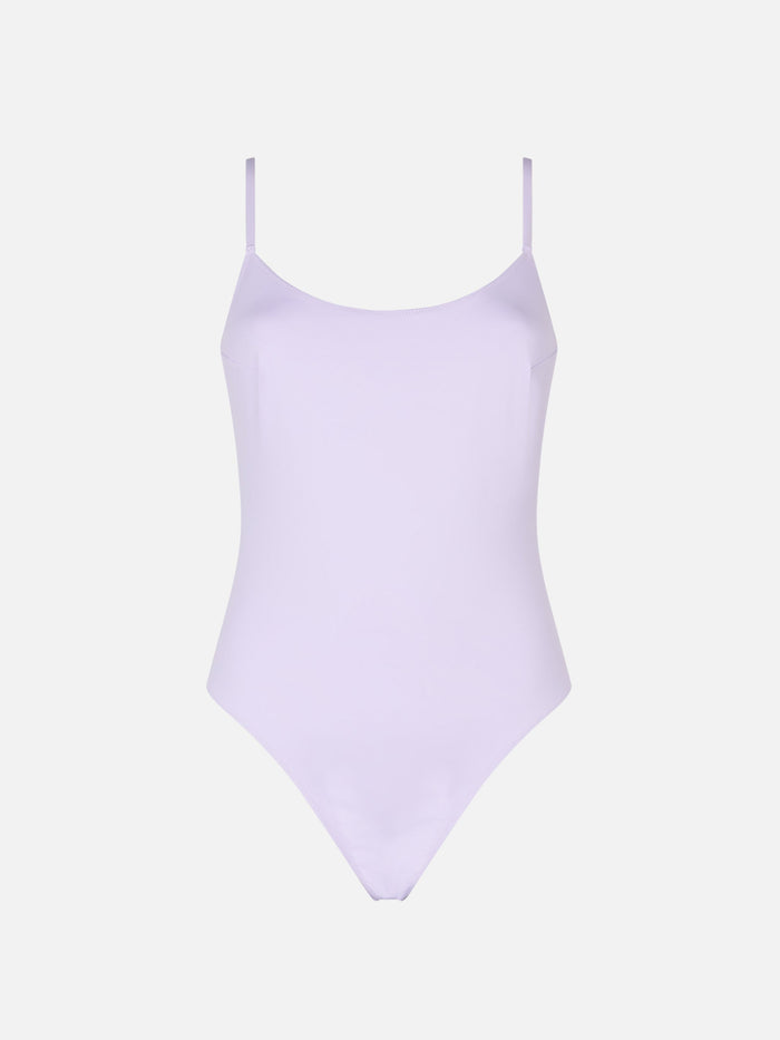 Lilac One Piece Swimsuit Pink